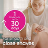 Snap Cosmo Pink with Extra Smooth Women's On-the-Go Razor, 1 Handle & 1 Refill