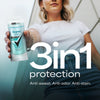 3in1 Total Protection Antiperspirant Deodorant for Women Anti Sweat, Odor and Stains Refreshing Rain 72-hour Sweat and Odor Protection, 2.6 oz