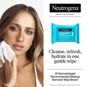 Hydro Boost Makeup Remover Wipes & Face Cleansing Towelettes, 25 Count