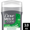 Deodorant Stick for Men Aluminum Free 72-Hour Odor Protection Extra Fresh Mens Deodorant With 1/4 Moisturizing Cream, 3 oz