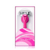Women's Razor Kit - Razor Handle, 2 5-Blade Refills, Shower Holder in Super Pink