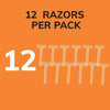 Disposable Razors for Men, 1 Blade, 12 Count