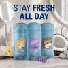 Fresh Antiperspirant Deodorant for Women, Clear Gel, Coconut Scent, 2.6 oz, Pack of 2