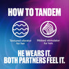 Vibrations Tandem Couples Vibrating Ring, Personal Massager, 1 Count