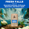 Mens Aluminum Free Deodorant, Natural Deodorant for Men Mini, Fresh Falls, 0.5 oz