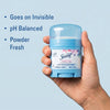 Invisible Solid Antiperspirant Deodorant, Powder Fresh, Travel Size Toiletries, 0.5 oz