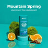 Mountain Spring Natural Deodorant for Men and Women, Aluminum Free, 3.25 oz