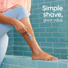 2 Disposable Razors for Women, 9 Count, Blue