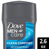 Antiperspirant Deodorant Stick 72-Hour Sweat & Odor Protection Clean Comfort Antiperspirant For Men With 1/4 Moisturizing Cream, 2.6 oz