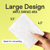 Premium Ultra-Soft Cleansing 100% Pure Natural Cotton Pads, Larger & Thicker Rectangular Design, Strong, Absorbent, Versatile, Vegan, Cruelty-Free, 50 Pads