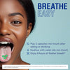 Breath Freshening Capsules, Fresher Breath From Inside-Out, Lasts Up To 8 Hours, Parsley & Mint Oils, 50 Capsules