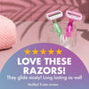 Sensitive Women's 3-Blade Disposable Razors, 2 Count