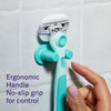 Women's Moisture Plus Razor Set with Razor Handle, 2 Blade Refill Cartridges, and Shower Holder,