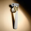Women's Razor Kit - Razor Handle, 2 5-Blade Refills, Shower Holder in Champagne