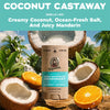 Mens Aluminum Free Deodorant, Natural Deodorant for Men, Coconut Castaway, 2.65 Oz