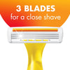 Women's 3-Blade Disposable Razors, Dorm Essentials, Ladies Razors, 4-Count