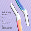 Dermaplane Refill Blades, Stainless Steel Blades with Safety Micro-guards, Manual Razor, 3 Ct