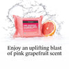 Oil-Free Facial Cleansing Wipes, Pink Grapefruit, 25 Count