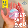 Galaxy Bath Bombs for Kids, Bubble Gum Scent, Sensory Fizz & Spin, STEM Toys, 8 Count