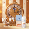 100HR Holiday Clinical Antiperspirant Deodorant for Women, Hyaluronic Acid, Invisible Solid, Cozy Caramel, 2.6 oz