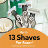 Sensitive Men's 5-Blade Disposable Razors, 2 Count