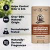 Mens Aluminum Free Deodorant, Natural Deodorant for Men, Wood Barrel Bourbon, 2.65 Oz