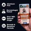 Mens Invisible Glide Deodorant Stick, Natural Aluminum Free Deodorant for Men, Wood Barrel Bourbon, 2.65 Oz