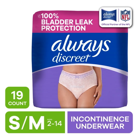 Adult Diapers for Women Size S/M, 19 Count