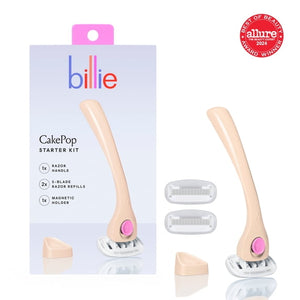 Women’s Razor Kit, 1 Handle + 2 Blade Refills + Magnetic Holder, Cake Pop Color