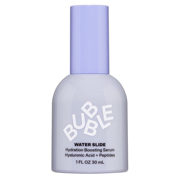 Skincare Water Slide Hydration Boosting Facial Serum with Hyaluronic Acid and Peptides, 1 fl oz