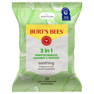 Fragrance Free 3-in-1 Makeup Removing and Cleansing Wipes, 30 Count