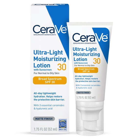Sunscreen Ultra-Light Moisturizing Face Lotion SPF 30 for Normal to Oily Skin, 1.75 fl oz