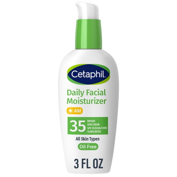 Daily Facial Moisturizer Lotion for Sensitive Skin Care, Broad Spectrum SPF 35, 3 fl oz