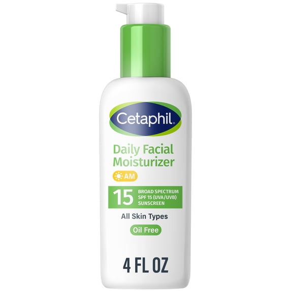 Daily Facial Moisturizer Lotion for Face, Broad Spectrum SPF 15, 4 fl oz