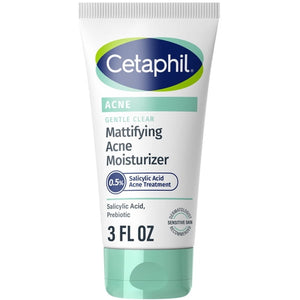 Face Moisturizer, Gentle Clear Mattifying Acne Moisturizer, 0.5% Salicylic Acid, 3 fl oz