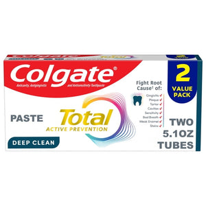 Total Active Prevention Deep Clean Toothpaste, Mint, 2 Pack, 5.1 oz