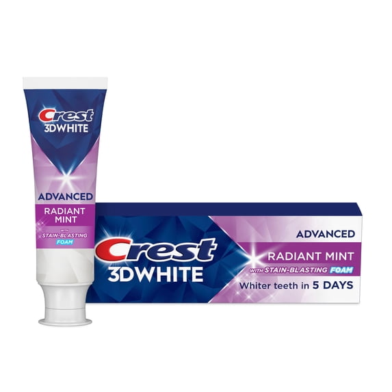 Advanced Teeth Whitening Toothpaste, Radiant Mint, 2.4 oz