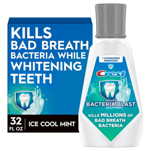 Mouthwash, Breath Bacteria Blast Mouthwash, Mint, 32 fl oz