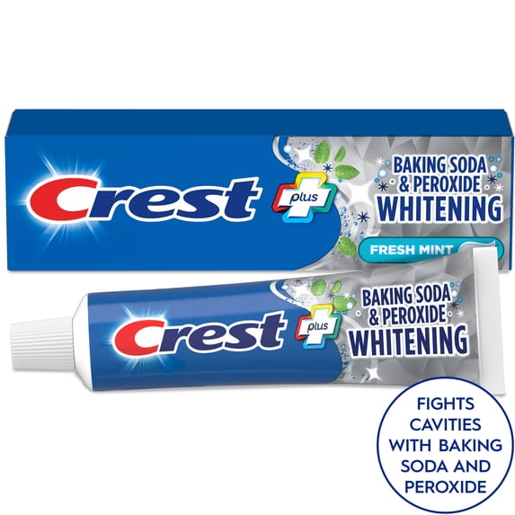 Baking Soda & Peroxide Whitening Toothpaste, Fresh Mint, 5.7 oz