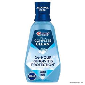 Mouthwash, Pro-Health Mouthwash, Alcohol-Free Oral Rinse, Clean Mint, 1L, 946mL (33.8 fl oz)