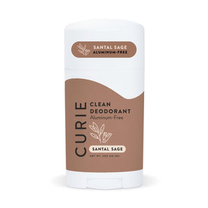 Clean Deodorant Stick, Santal Sage, Aluminum-Free, for Men and Women, 2 oz