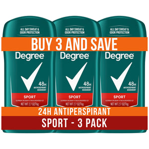 Men Original Protection Antiperspirant Deodorant 48-Hour Sweat and Odor Protection Sport Antiperspirant For Men, 2.7 oz pack of 3