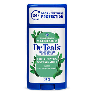 Aluminum Free Deodorant, Eucalyptus with Essential Oils, 2.5 oz
