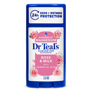 Aluminum Free Deodorant, Rose & Milk with Essential Oils, 2.5 oz
