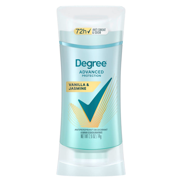Advanced Protection Antiperspirant Deodorant For 72-Hour Sweat & Odor Control For Women, Vanilla & Jasmine With Body Heat Activated Technology, 2.6 oz
