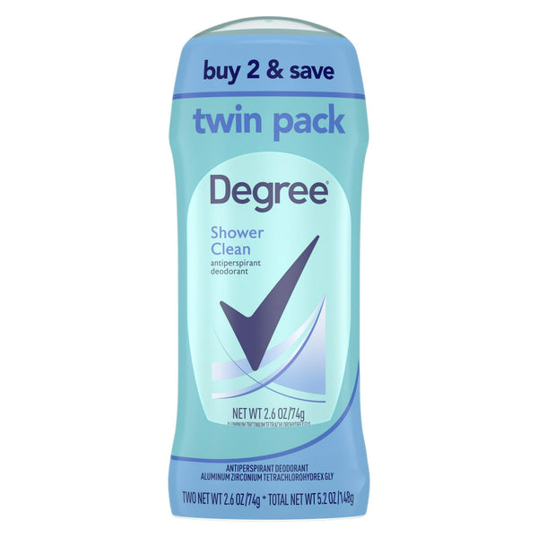 Antiperspirant Deodorant for Women Shower Clean, 2.6 oz 2 Count