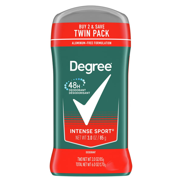 Men Original Deodorant 48-Hour Odor Protection Intense Sport Deodorant For Men 3 oz Twin