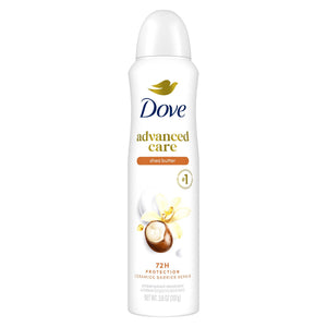 Advanced Care Antiperspirant Deodorant Spray Antiperspirant Deodorant For Helping Skin Barrier Repair Shea Butter 72-hour Antiperspirant Deodorant For Soft Underarms ,3.8 oz