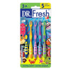 Brand Kids Toothbrush with Non-Slip Handle, Tongue Cleaner, Soft Bristles, 5 Count