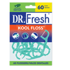 Kool Floss Waxed Dental Floss Picks in Easy Resealable Packaging, Mint, 60 Count